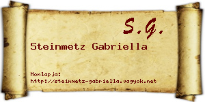 Steinmetz Gabriella névjegykártya