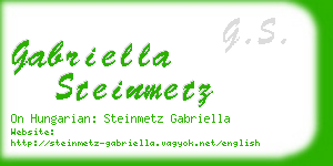 gabriella steinmetz business card